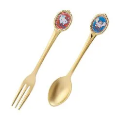 Sanrio Retro Cafe Dessert Spoon & Fork Set