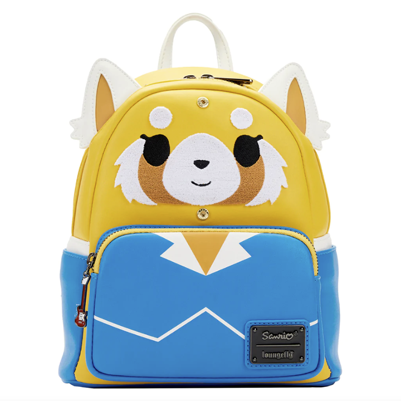 LOUNGEFLY Aggretsuko Two-Face Cosplay Mini Backpack 2 LOUNGEFLY Aggretsuko Two-Face Cosplay Mini Backpack - Image 2