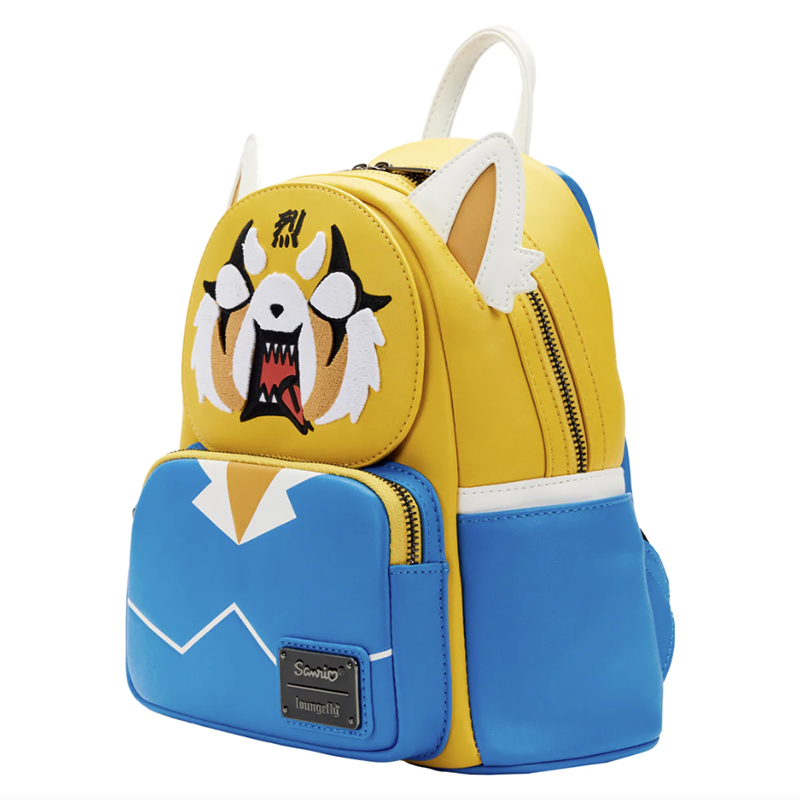 LOUNGEFLY Aggretsuko Two-Face Cosplay Mini Backpack 3 LOUNGEFLY Aggretsuko Two-Face Cosplay Mini Backpack - Image 3