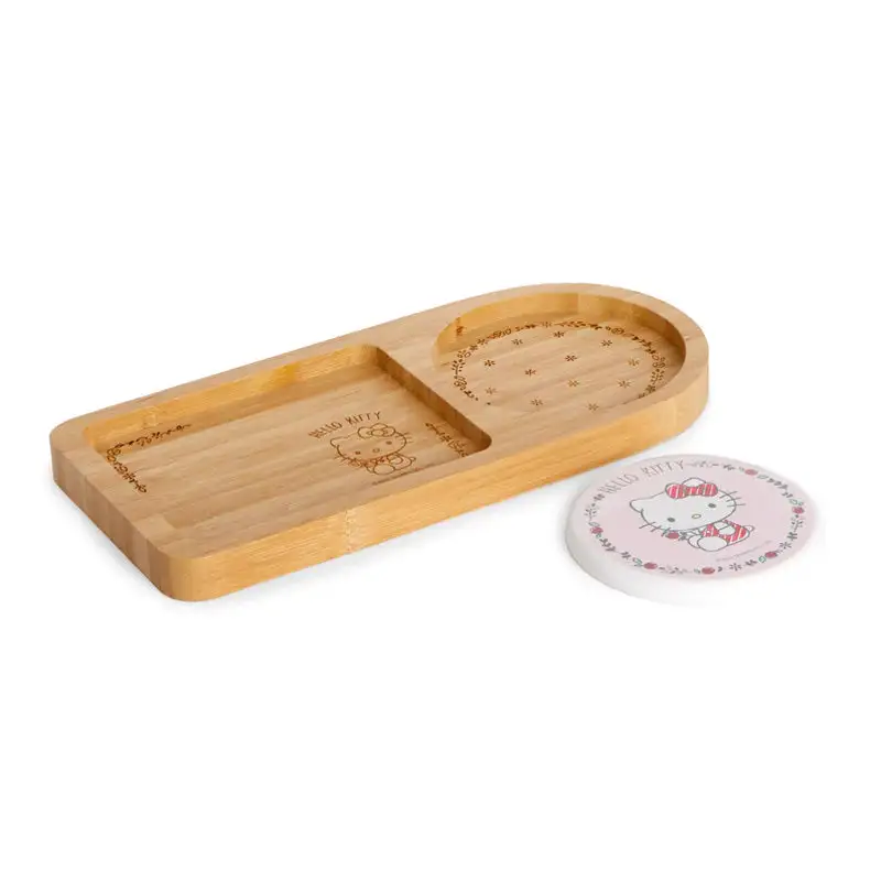 Sanrio Characters Bamboo Tray With Coaster 4 Sanrio Characters Bamboo Tray With Coaster - Image 4