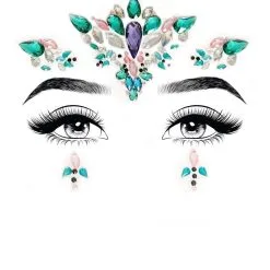 LEG AVENUE Aria Adhesive Face Jewels Sticker.