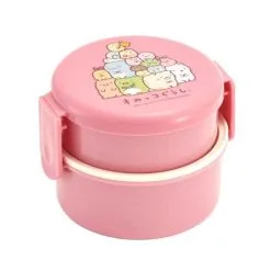 San-X Sumikkogurashi Pink Round Bento Lunch Box