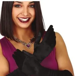 Guirca Black Wrinkled Gloves