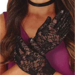 Guirca Black Laced Gloves