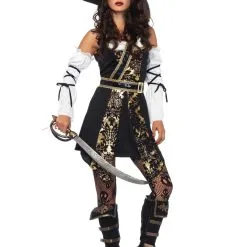 LEG AVENUE Black Sea Buccaneer Costume