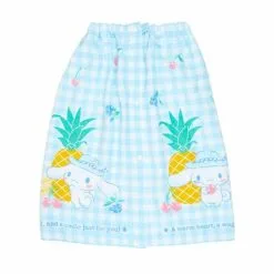 Sanrio Kids Gingham 60cm Wrap Towel -Movie & TV Shows Shop cnginghamback