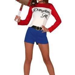 Guirca Crazy Dangerous Harley Quinn Adult Costume