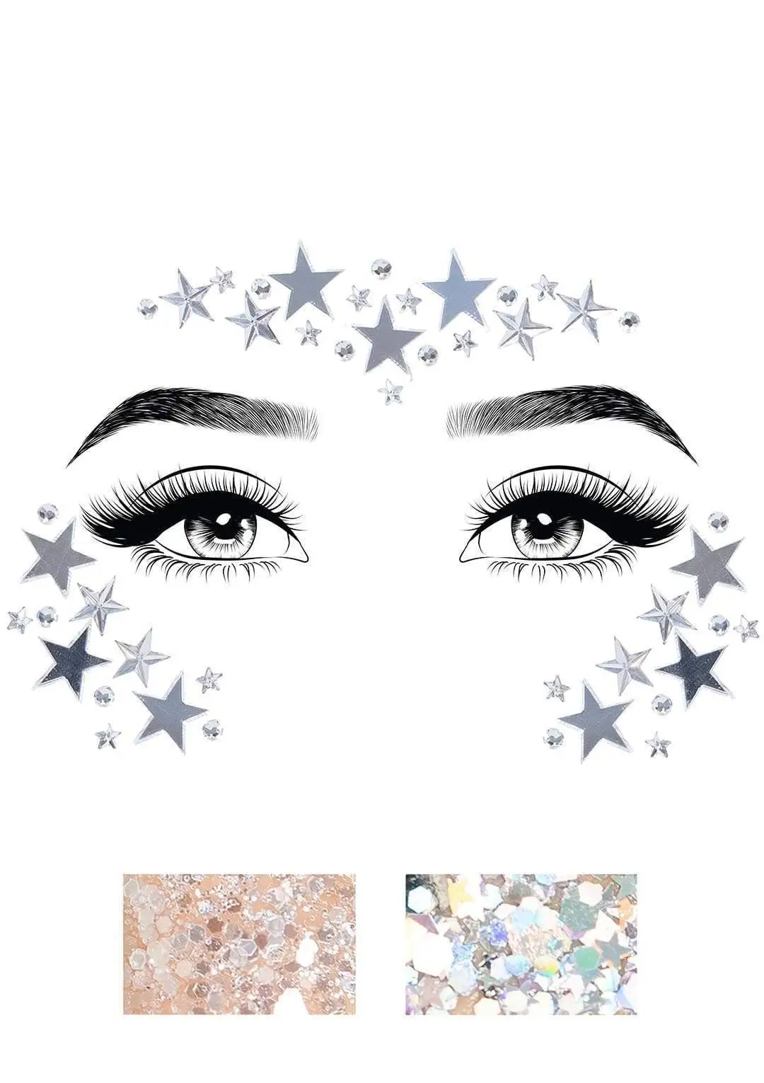 LEG AVENUE Dream Jewels Sticker مجوهرات تلصق على الجسم والوجه 1 LEG AVENUE Dream Jewels Sticker مجوهرات تلصق على الجسم والوجه