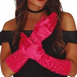 Guirca FUCHSIA WRINKED GLOVES