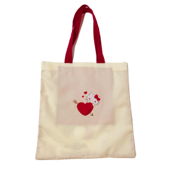 Sanrio Characters Heart Pattern Tote Bag -Movie & TV Shows Shop hkvback