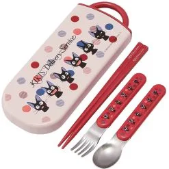 Studio Ghibli Jiji Faces Utensil Set
