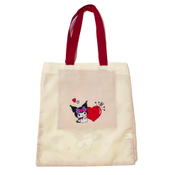 Sanrio Characters Heart Pattern Tote Bag -Movie & TV Shows Shop kuromivback