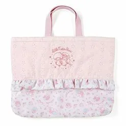 Sanrio Frilled Tote Bag -Movie & TV Shows Shop littletwinstarsfrilledtote