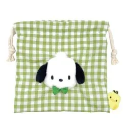 Sanrio Characters Plaid Drawstring Pouch -Movie & TV Shows Shop pochacco f0208c61 3cf4 4540 9e3d c3f5dc82e8f2
