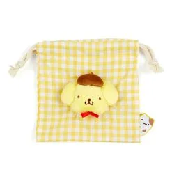 Sanrio Characters Plaid Drawstring Pouch -Movie & TV Shows Shop pompompurin d500b3b3 6629 47f9 af6f 6b2c35124017