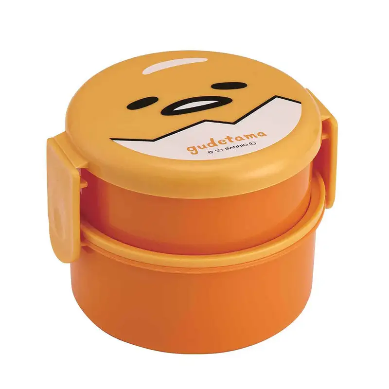SANRIO Gudetama Round Stacking Bento 1 SANRIO Gudetama Round Stacking Bento