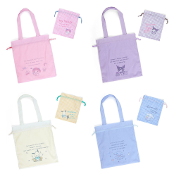 Sanrio Characters Tote And Drawstring Bag Set