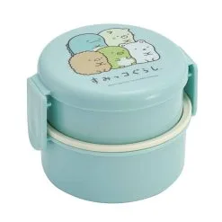 San-X Sumikkogurashi Blue Round Bento Lunch Box