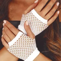 Guirca White Mesh Gloves